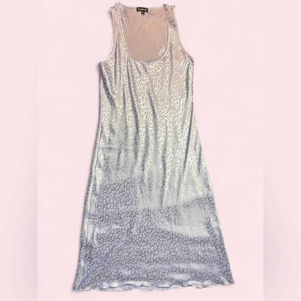 Leopard Print Sheer Bebe Dress
